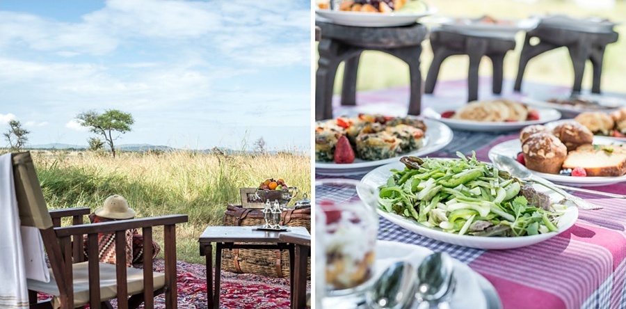 Bush breakfast at Singita Grumeti