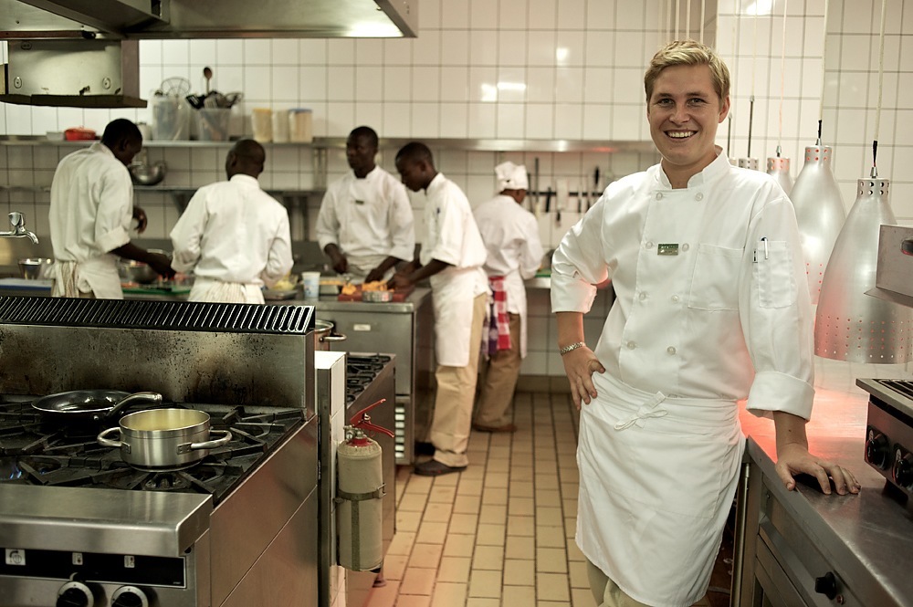 Chef Frank Louw at Singita Grumeti