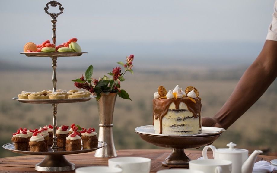 High tea at Singita Sasakwa Lodge